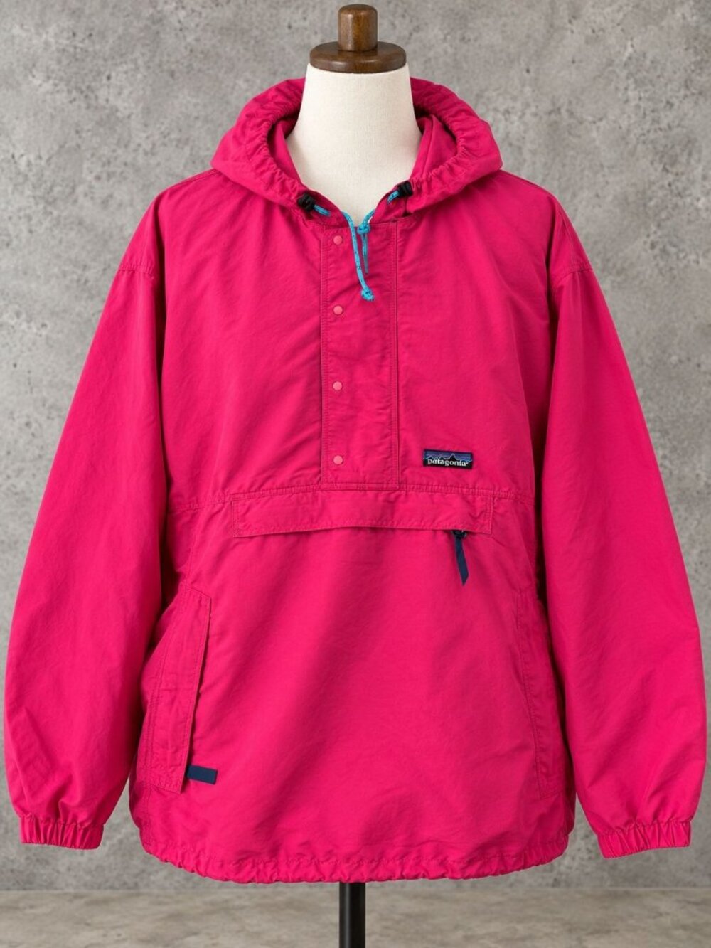 Patagonia Baggies Pullover Anorak Jacket L Pink Hooded Barbie Gorpcore Outdoor